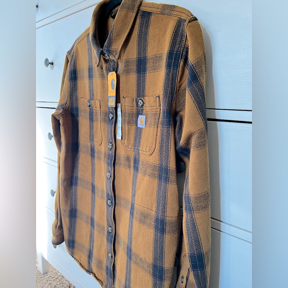 Carhartt Heavyweight Twill Long sleeve Loose Fit Shirt - S